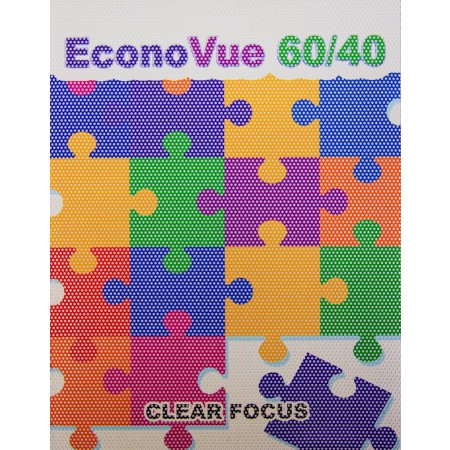 EconoVue Window Film 60/40 Perf Clear Removable Adhesive